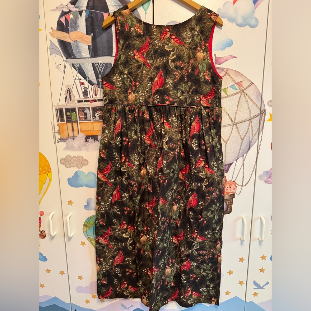 Vintage handmade winter cardinal jumper dress small - Picture 5 of 6